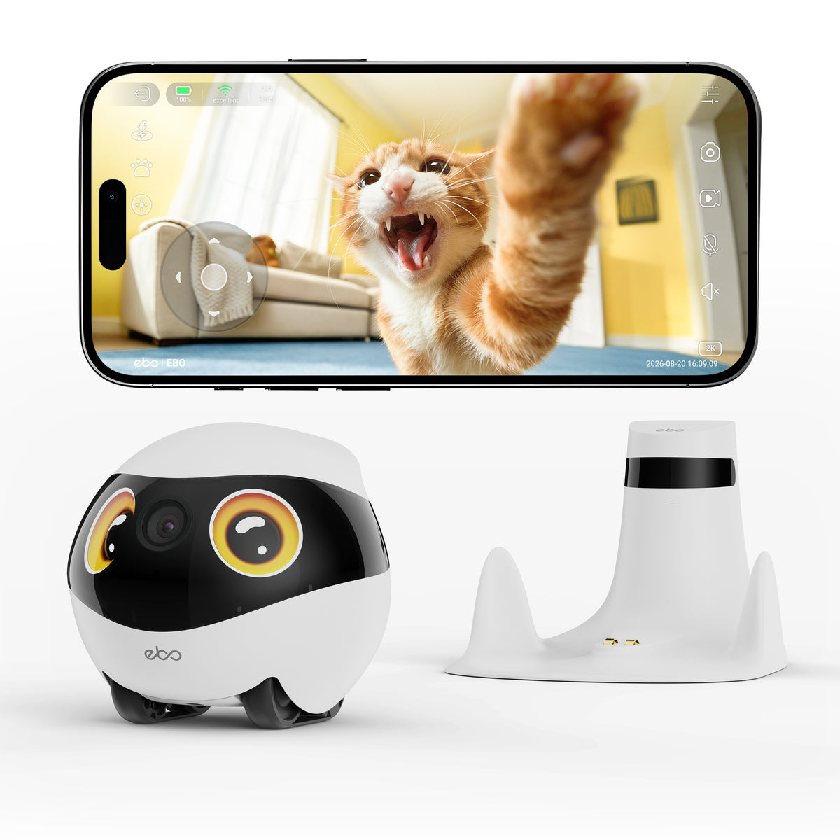EBO SE 2 FamilyBot | 2K Home Robot for Family & Pet Care – Enabot