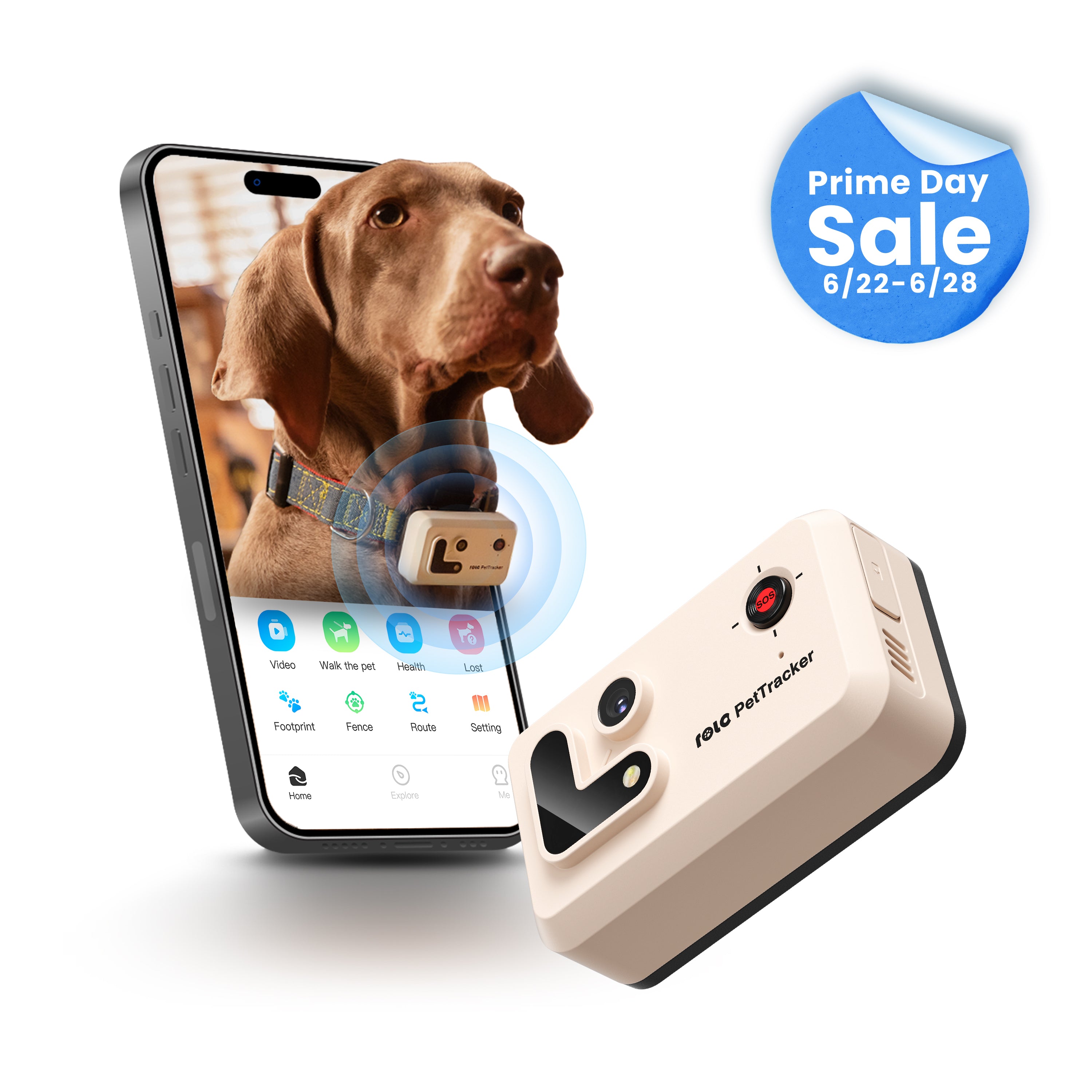ROLA PetTracker-GPS Tracker with Camera