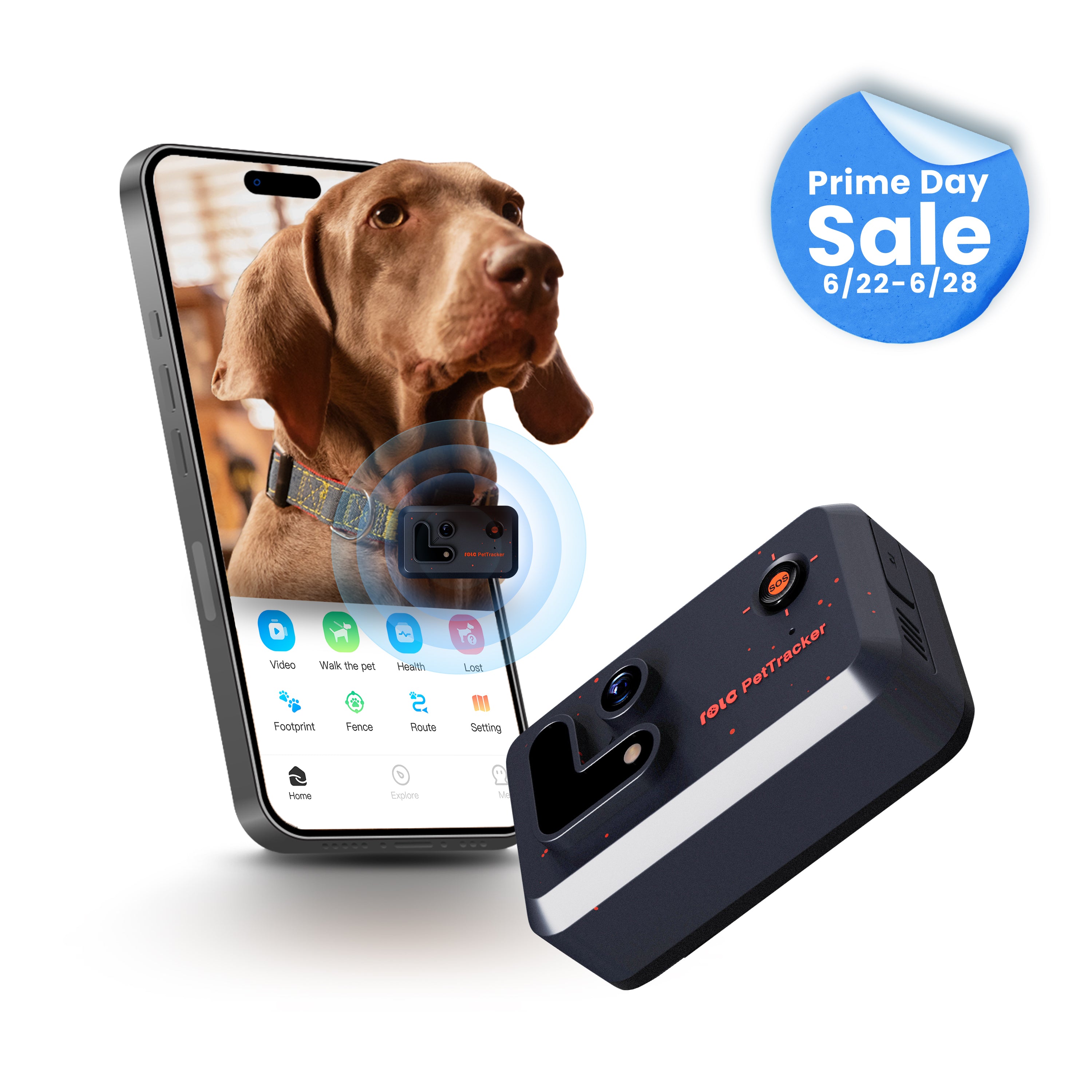ROLA PetTracker-GPS Tracker with Camera