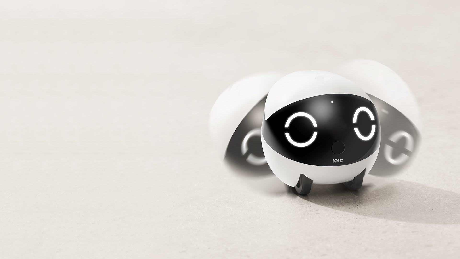 ROLA Mini automatically righting itself after being knocked over
