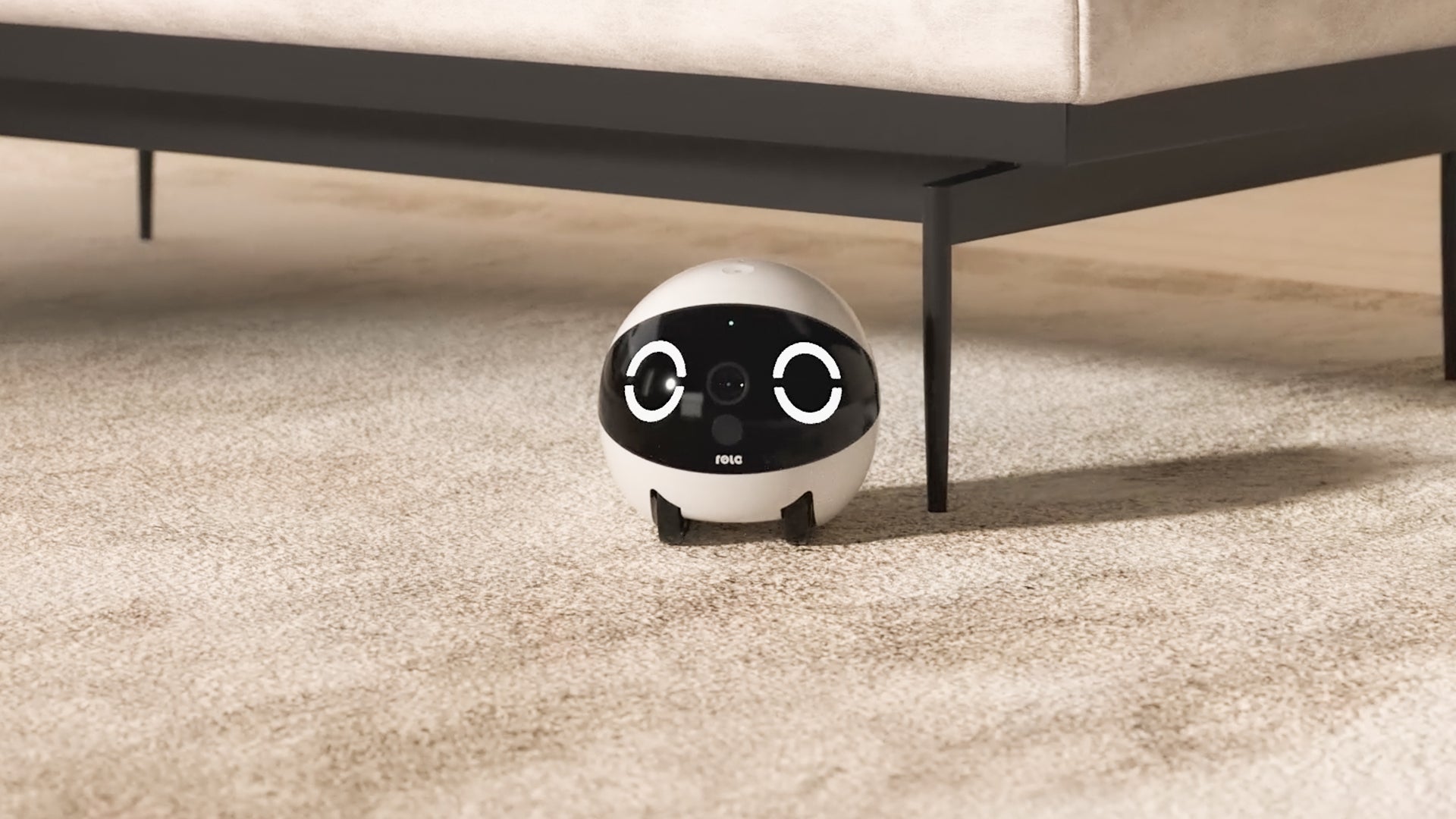 ROLA Mini moving through a narrow gap between furniture